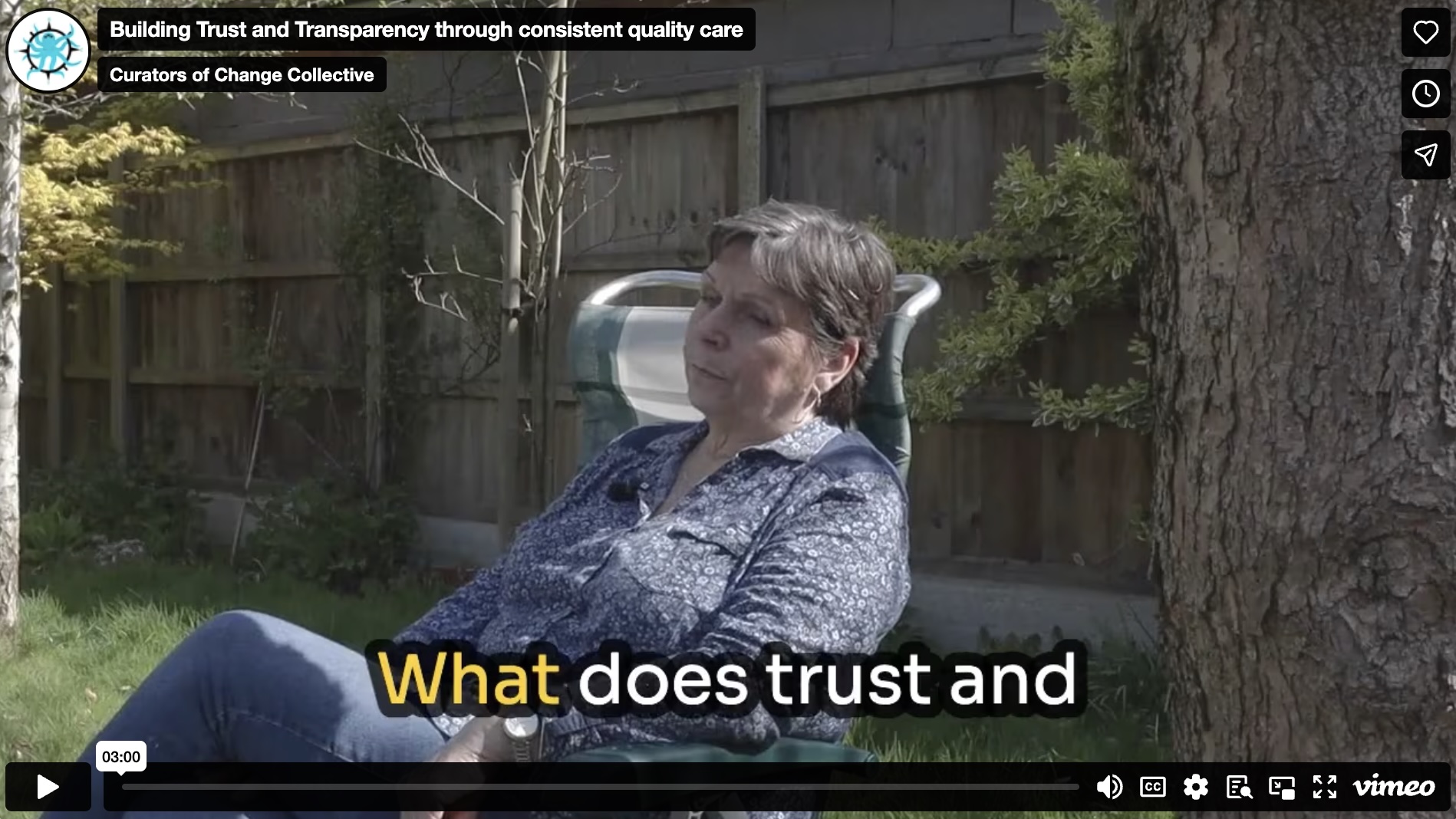 Building Trust and Transparency through consistent quality care